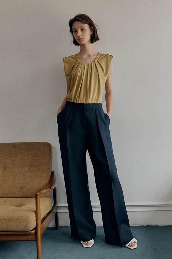 [21SS] Pleated Wide-Leg Trousers (JUSS210-50)