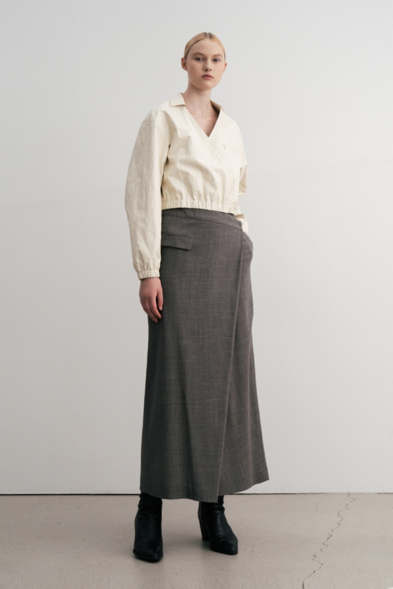 [21FW] Wool Wrap Skirt (JUJK201-10) (이연희 착용)