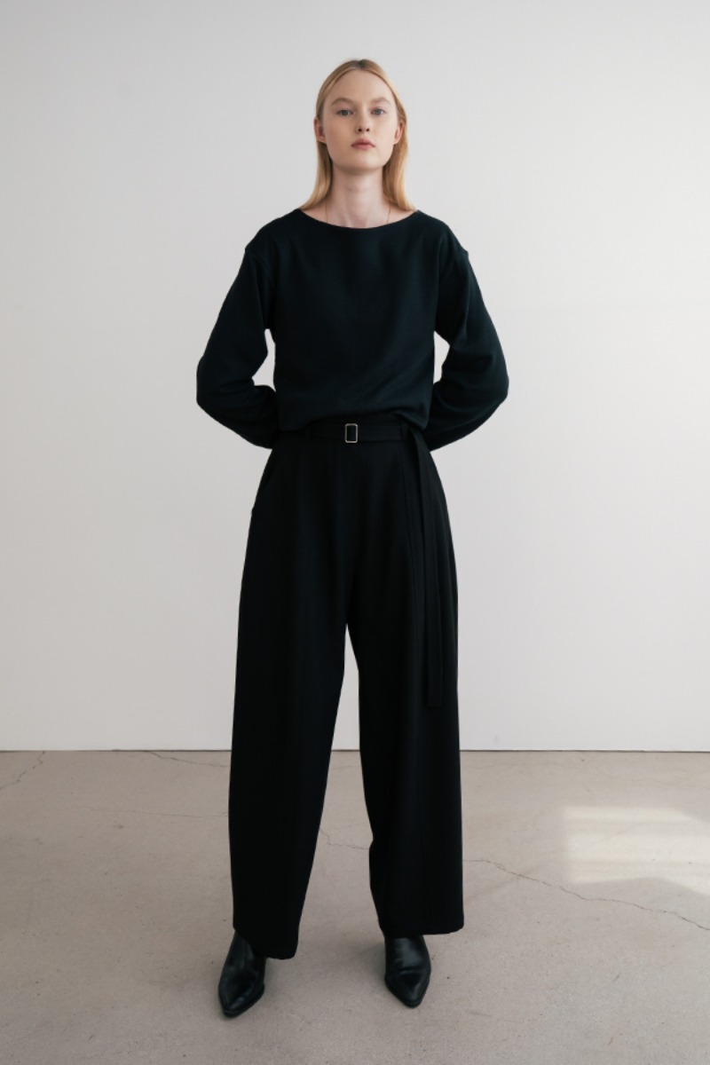 [21FW] Wide-Leg Belted Trousers (JUJS104-15)