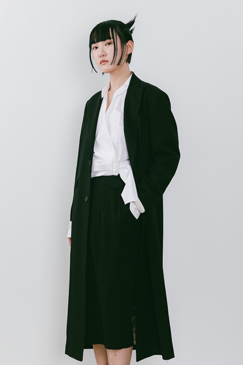 [22SS] Black Mid-Length Skirt