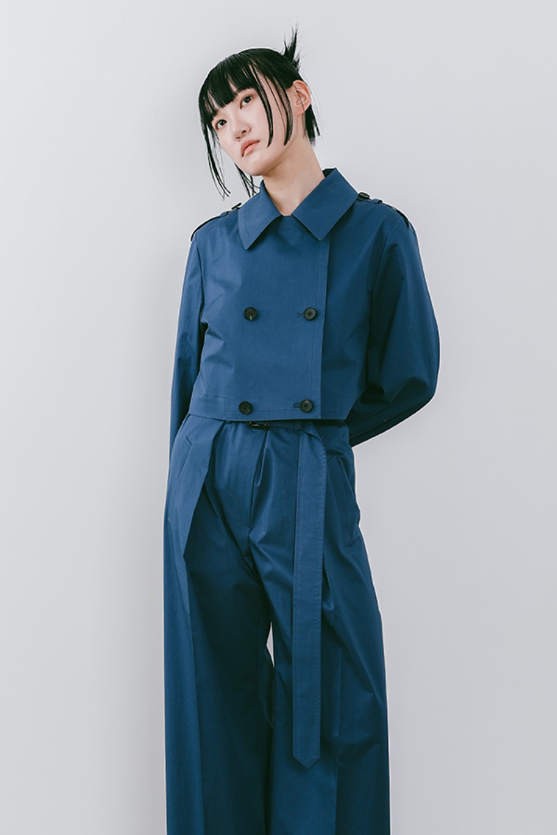 [22SS] Cropped Trench Jacket